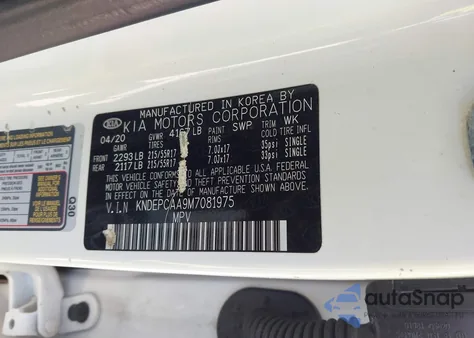 2021 Kia Seltos Lx z USA, uszkodzony, nr VIN KNDEPCAA9M7081975